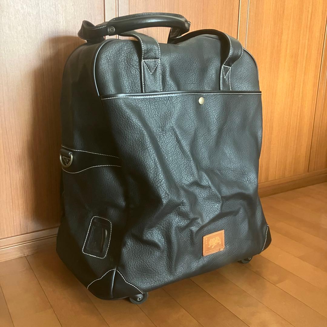 岡村鞄 獅子印 大容量 本革 バッグ キャスター付き レザー キャリー 剣道