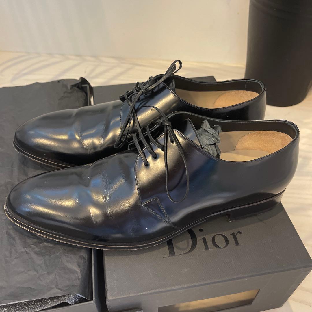 Dior HOMME パテントレザー ドレスシューズ黒 43(27cm)エナメル