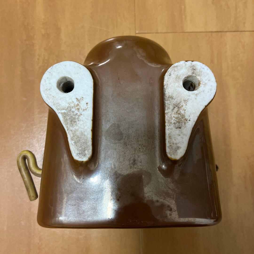 【レア・昭和レトロ】日本碍子製ダルマスイッチ　分岐高圧碍子(がいし)型開閉器