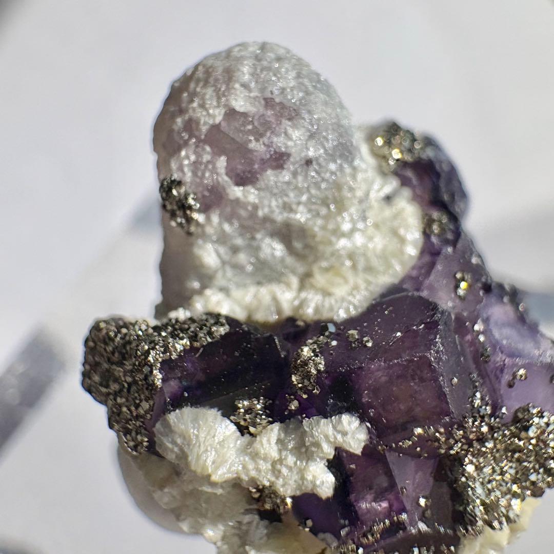 524 中国 内モンゴル産 レアタイプ フローライト&パイライト&クォーツ