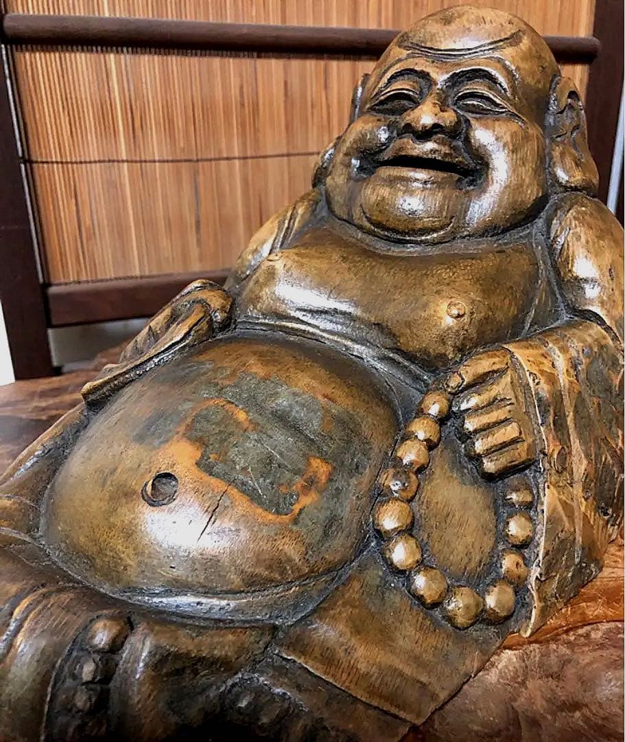 仏教美術 七福神 とろとろ 古竹彫り 弥勒菩薩 仏像