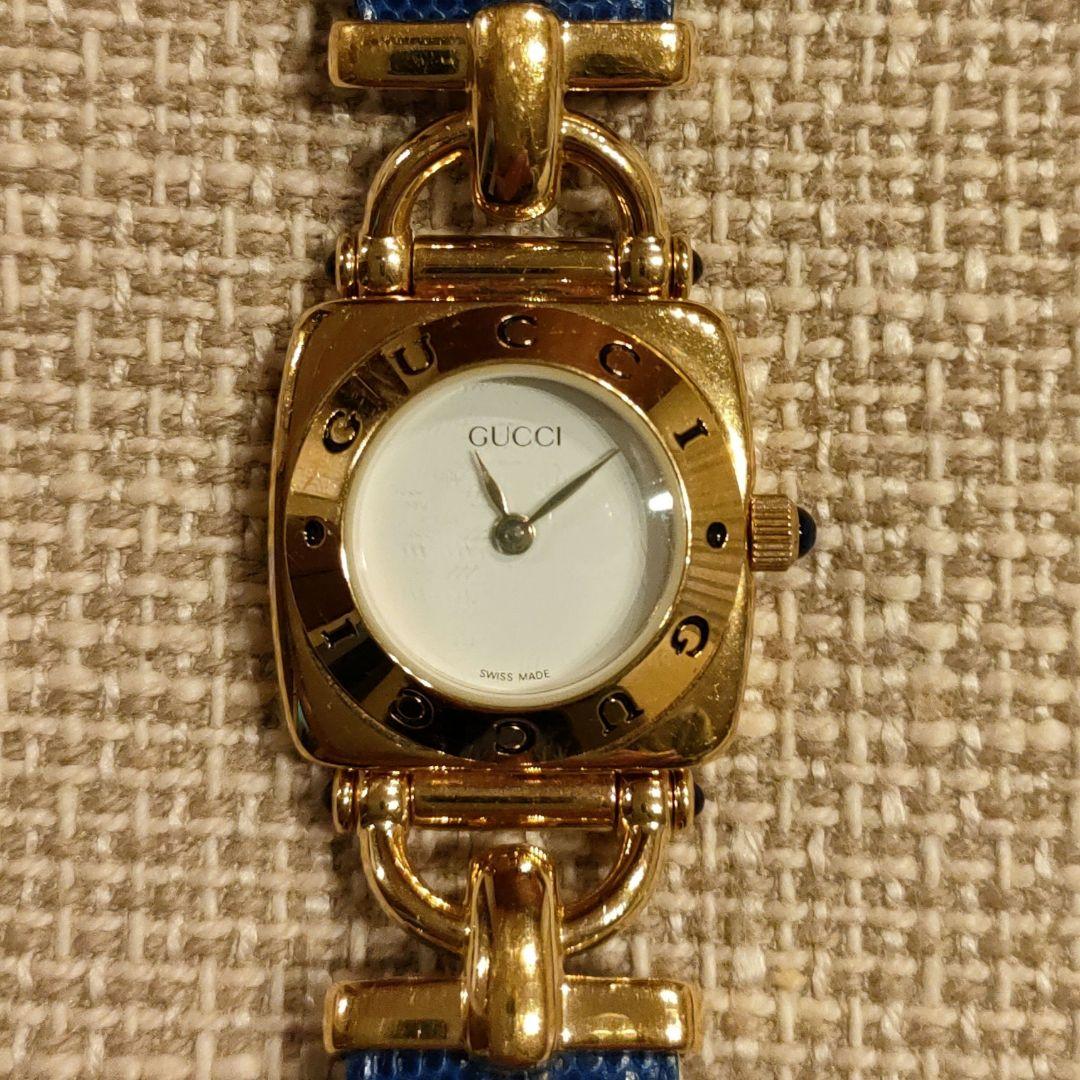 専用⭐︎グッチ GUCCI ホースビット 革ベルト ゴールド レディース 腕時計