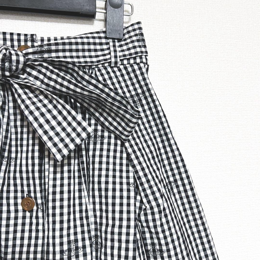 ヴィヴィアンウエストウッド スカート オーブ柄 リボン