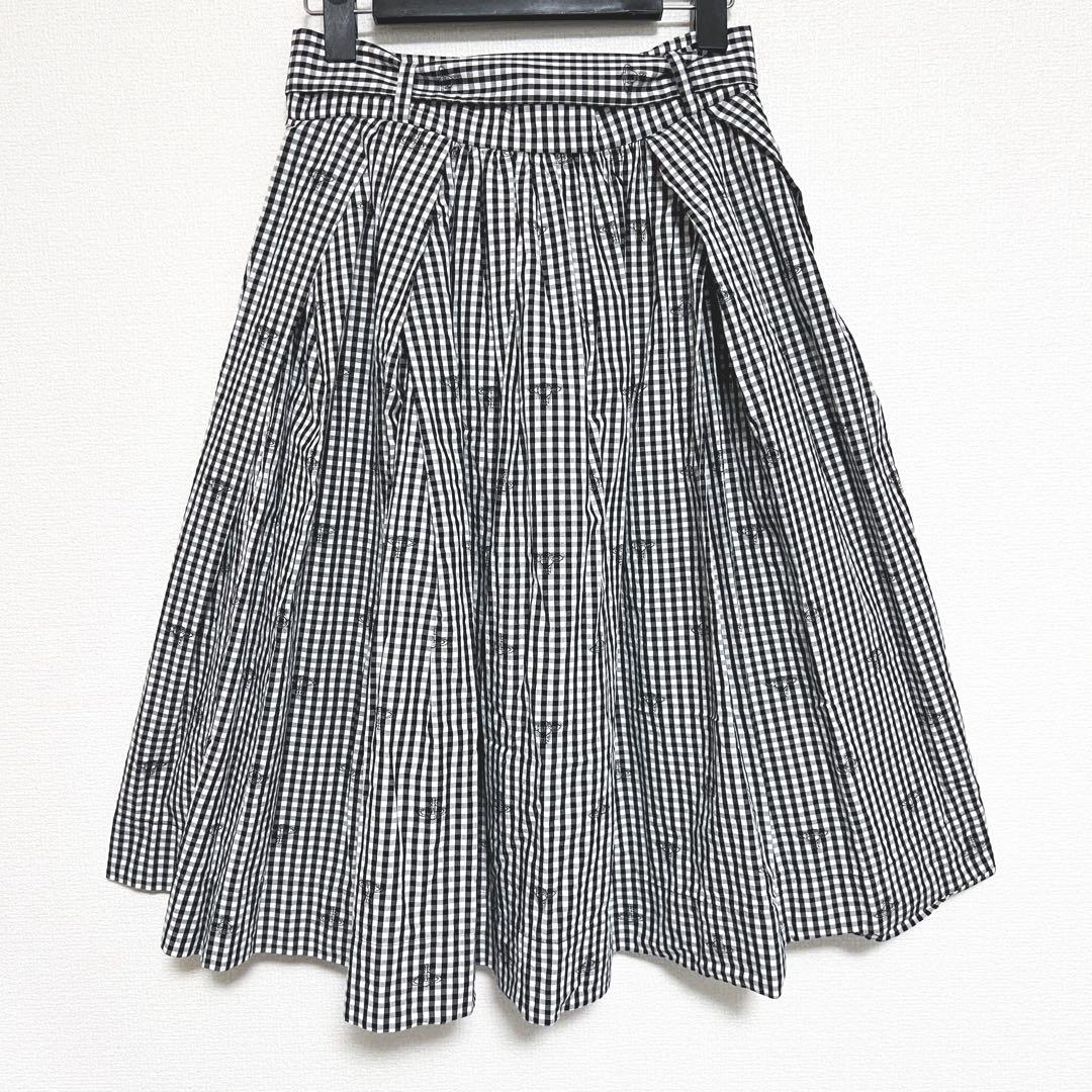 ヴィヴィアンウエストウッド スカート オーブ柄 リボン