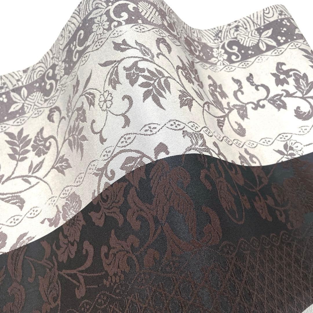 専用帯4206 ●高級 正絹 両面全通 リバーシブル 袋帯