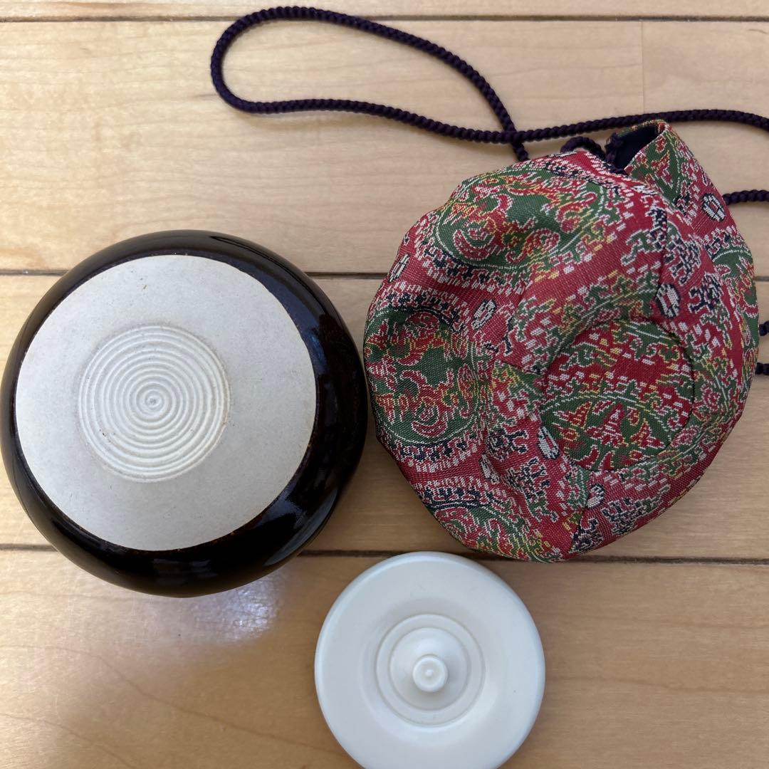 大海茶入　甲赤棗　平棗　セット　茶道具