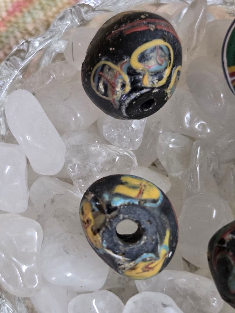 022　キングビーズ　割れ銀化あり　king beads　ビーズ5個セット