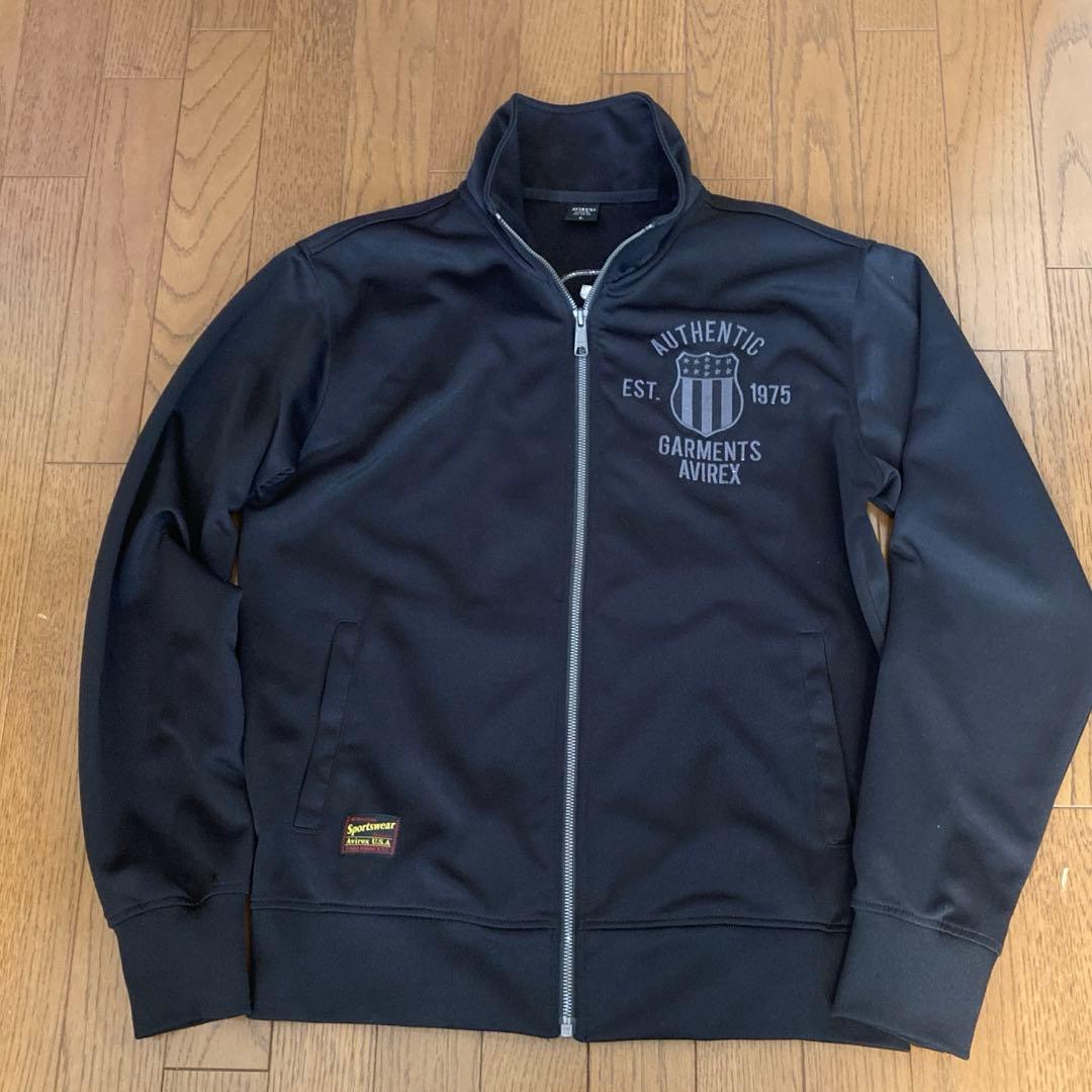 AVIREX アビレックス　ブラック ジップアップジャケット