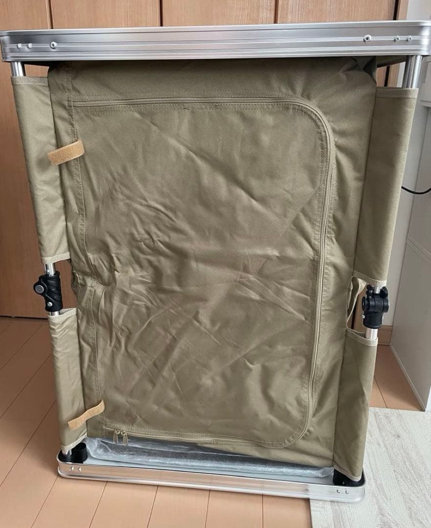 【新品】DOD マルチキッチンテーブル タン 収納ポケット付き