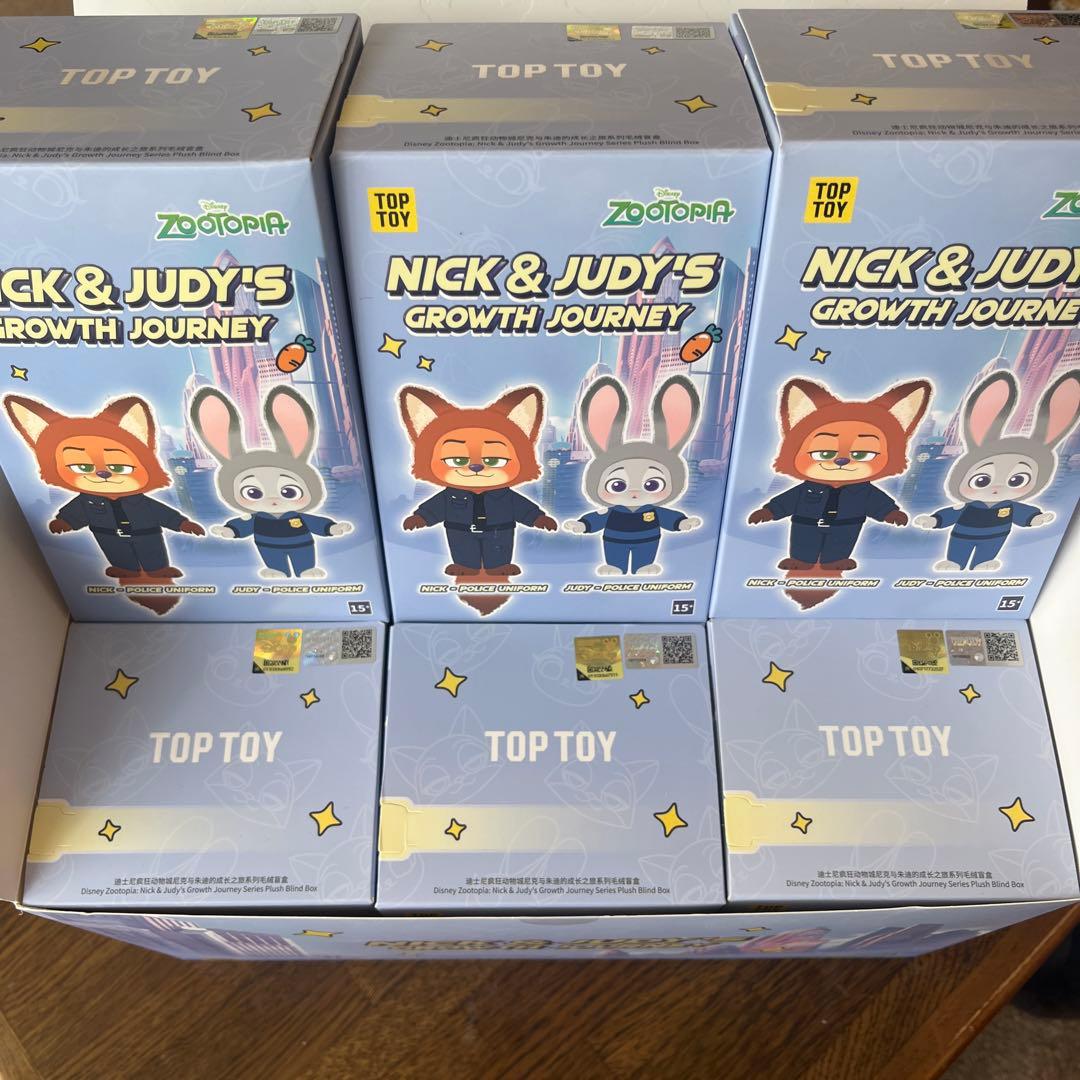 【新品】ズートピア　ディズニー　ぬいぐるみ　6個セット　ニック　ジュディ