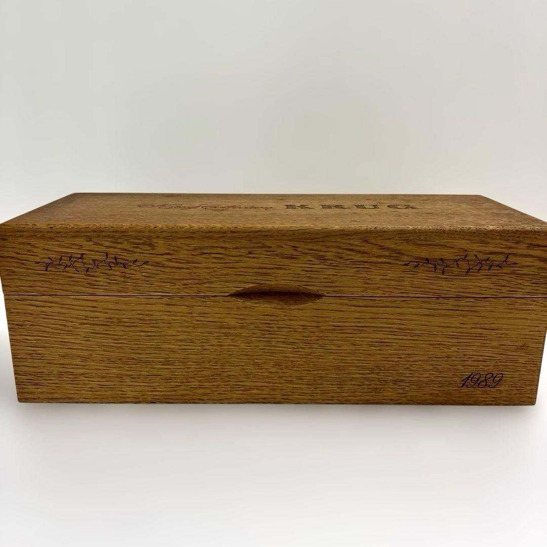 クリュッグコレクション　1989 空瓶　木箱　①