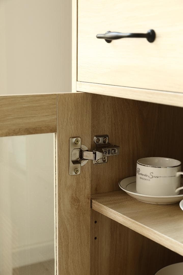 キッチンカウンター 食器棚 キッチンキャビネット レンジ台 　NATURAL