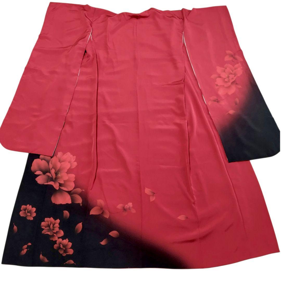 SALE中☆振袖フルセット(9点)・成人式・大輪牡丹・金彩加工・モダン・正絹