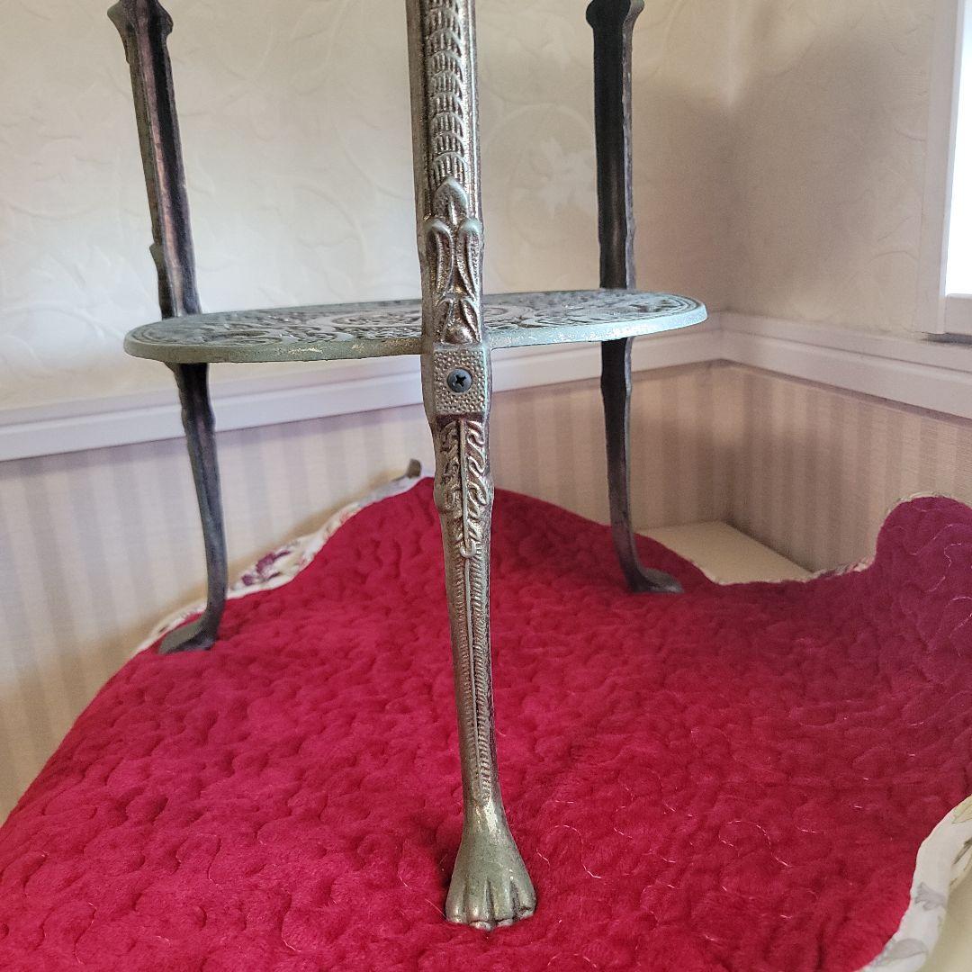 ご契約済みです！　アンティーク-ラック　サイドテーブル　コンソール　花台　真鍮製