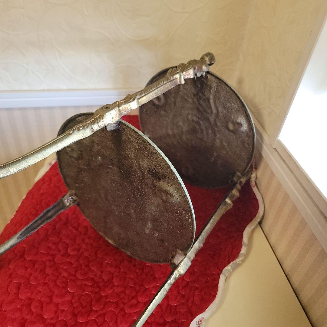 ご契約済みです！　アンティーク-ラック　サイドテーブル　コンソール　花台　真鍮製