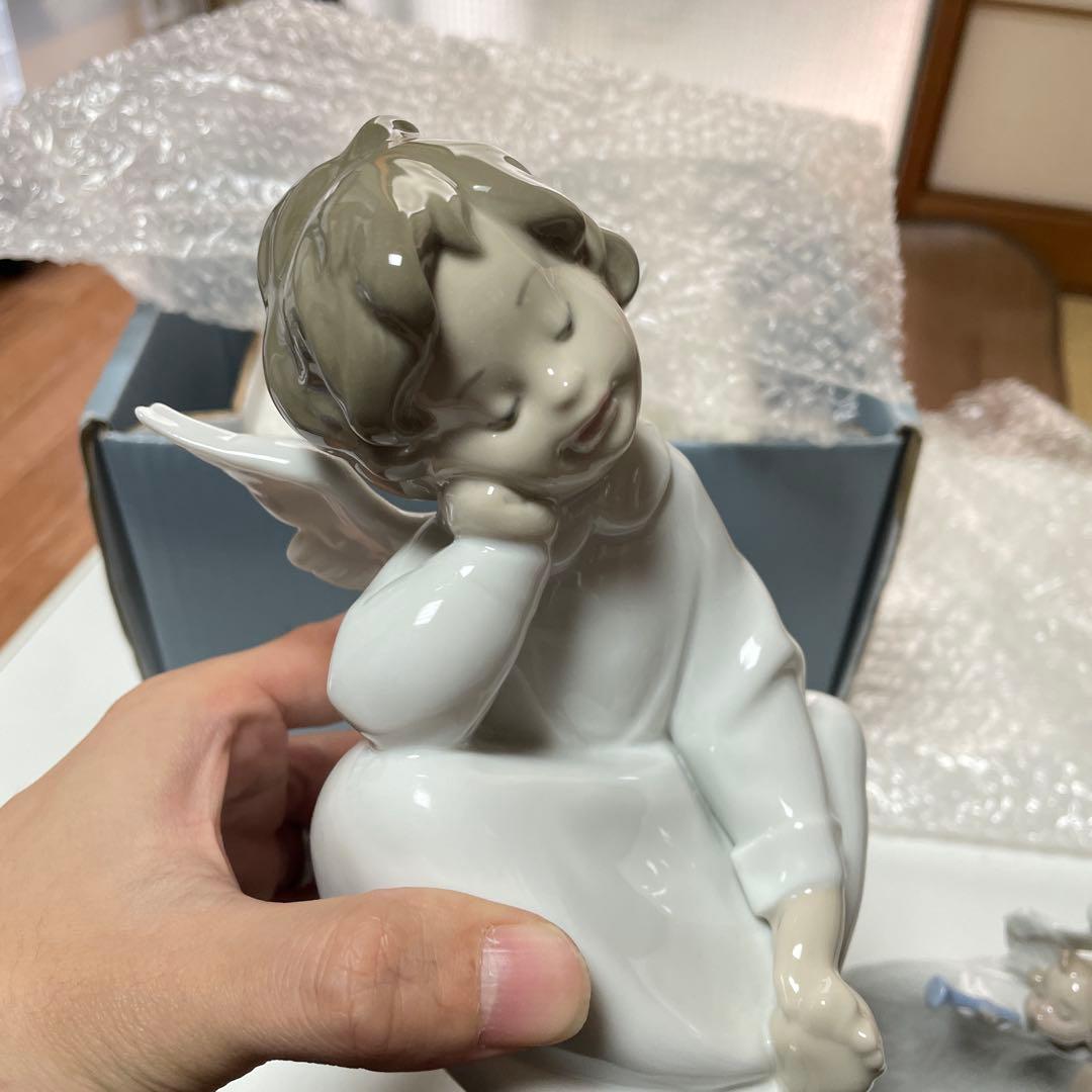 保管品　リヤドロ　LLADRO 天使の考えごと　トランペット　セット1109a1