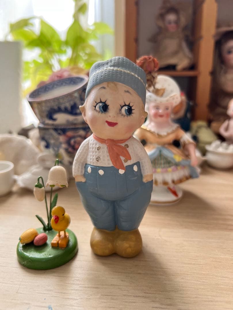 アンティーク ドイツ製 グーグリードール リペイント11cm