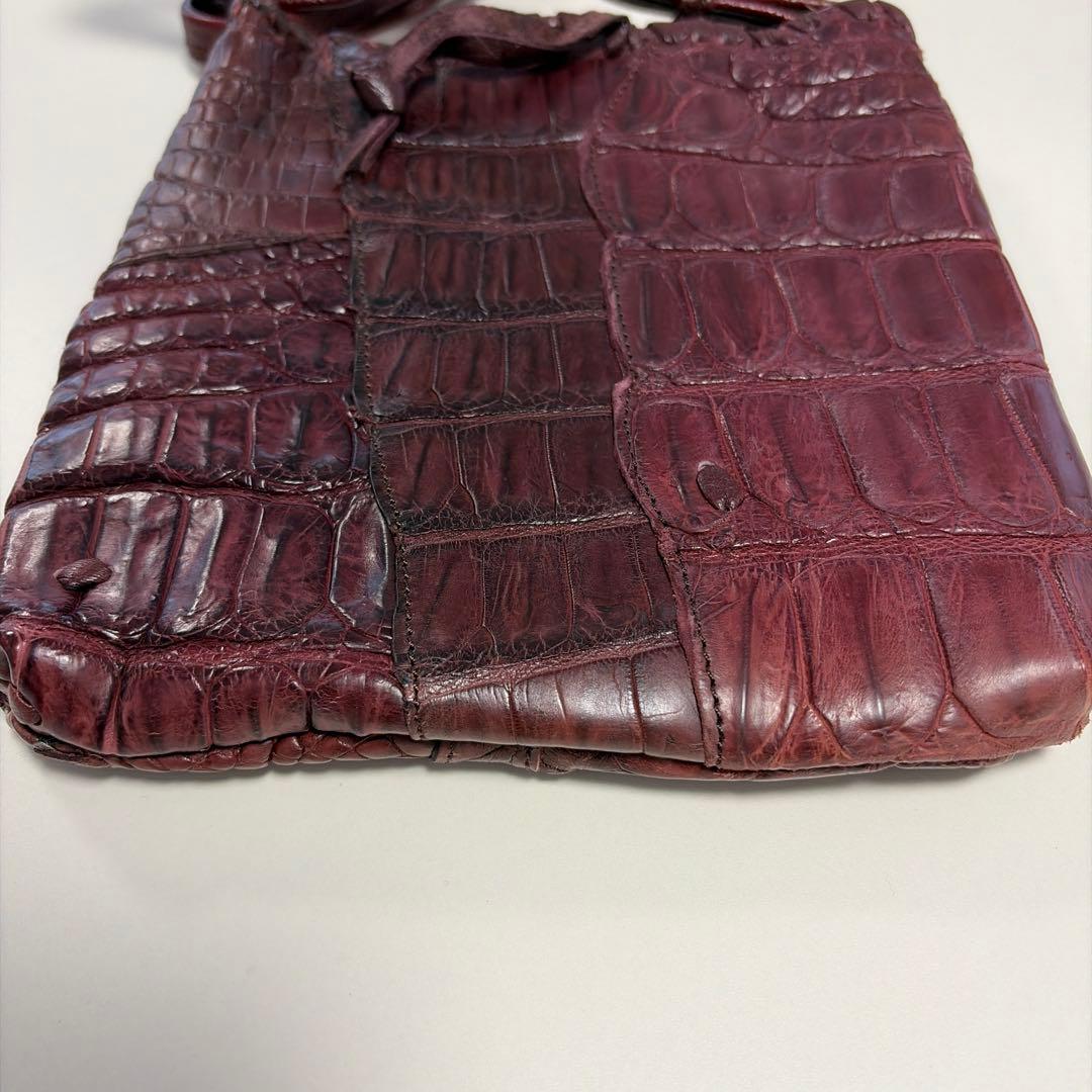 「みるさん専用〜ʕ•ᴥ•ʔ」IBIZA バーガンディ　ワニ革 パッチワーク　サ