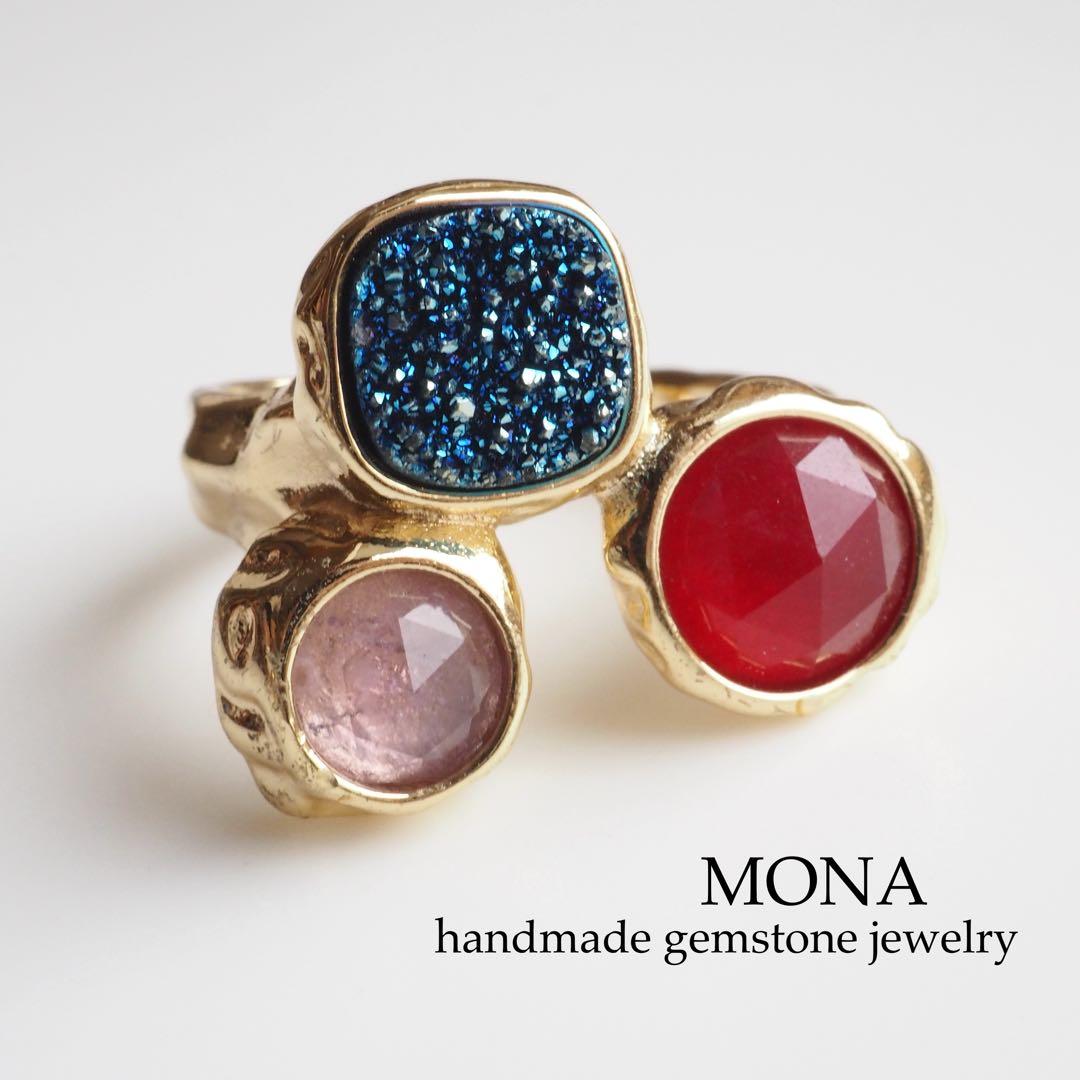 【はくとん( 'ω')ŧ‹\"ŧ‹\"】天然アクアマリンのギフトボックストップ