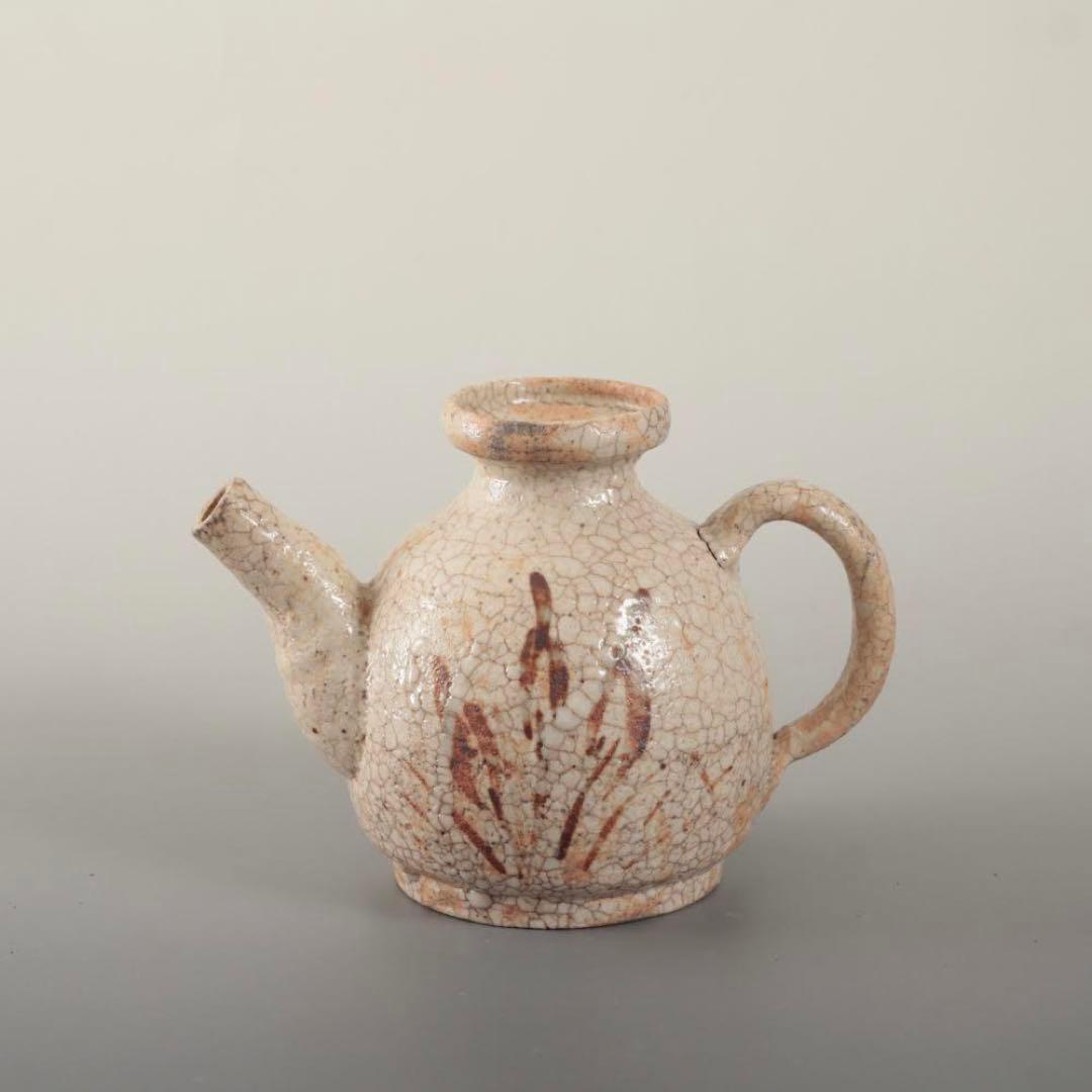 絵志野 水注 酒注 酒器 古美術 古道具 アンティーク 絵瀬戸