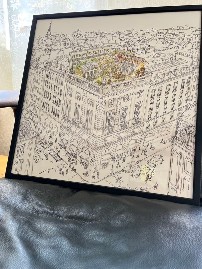 フレーム付き エルメス　額装　インテリア