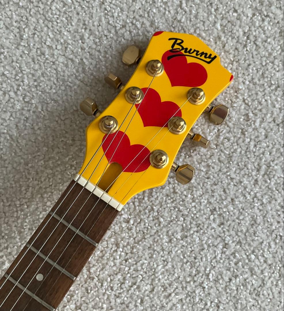 BURNY YH-JR hideモデル アンプ内蔵ギター イエローハートジュニア