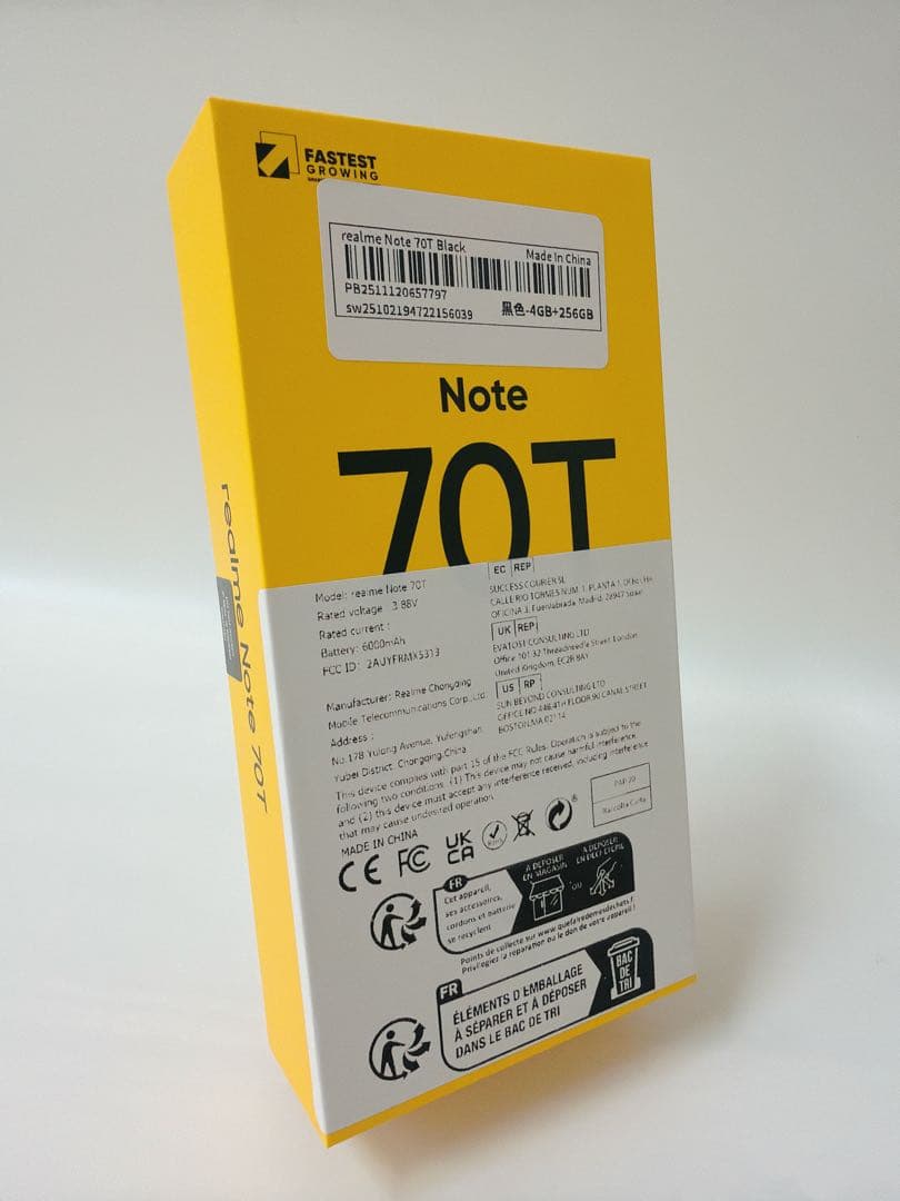 【新品未開封】Realme Note 70T 4GB SSD 256GB