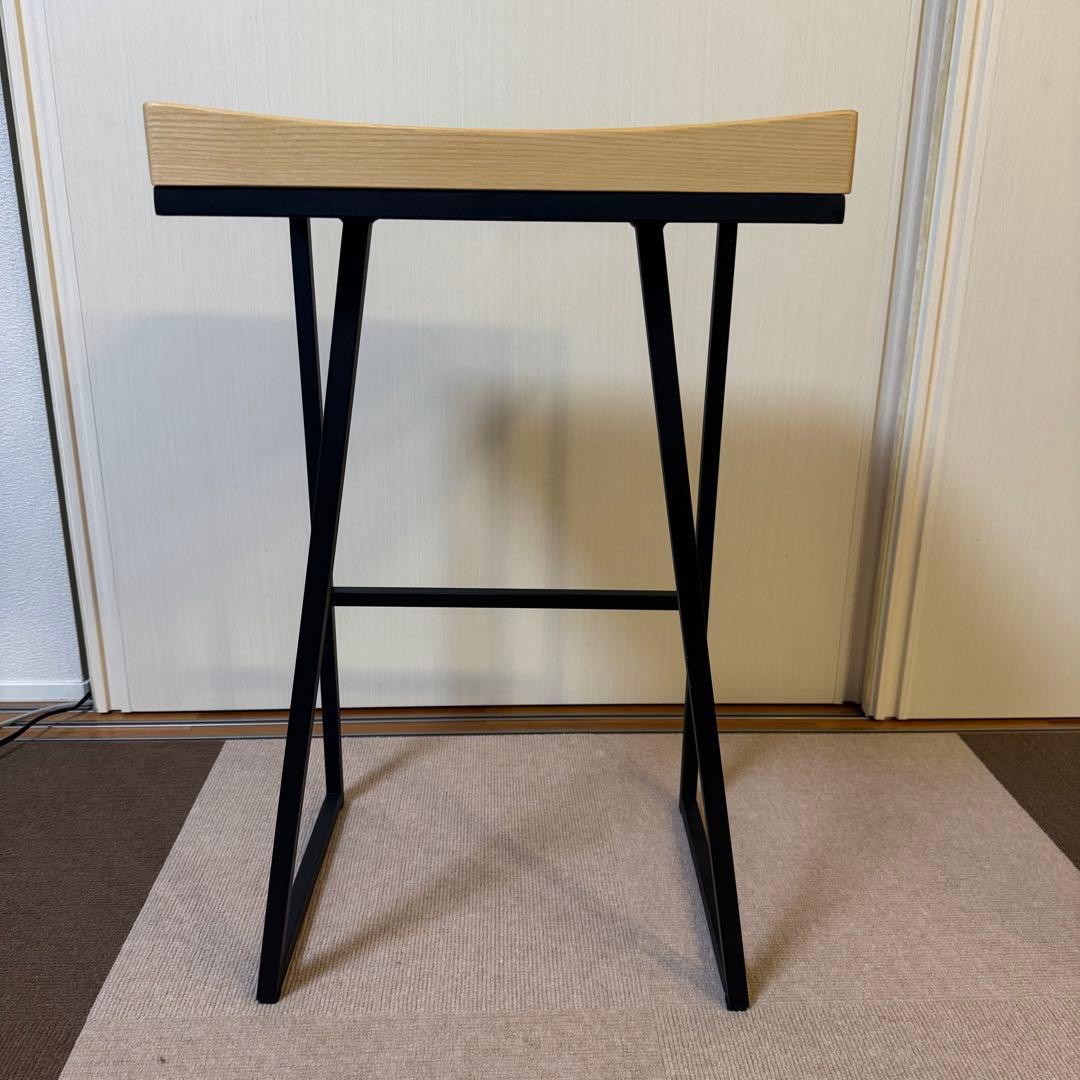 KANADEMONO Novelty-Simple ハイスツール アッシュ無垢