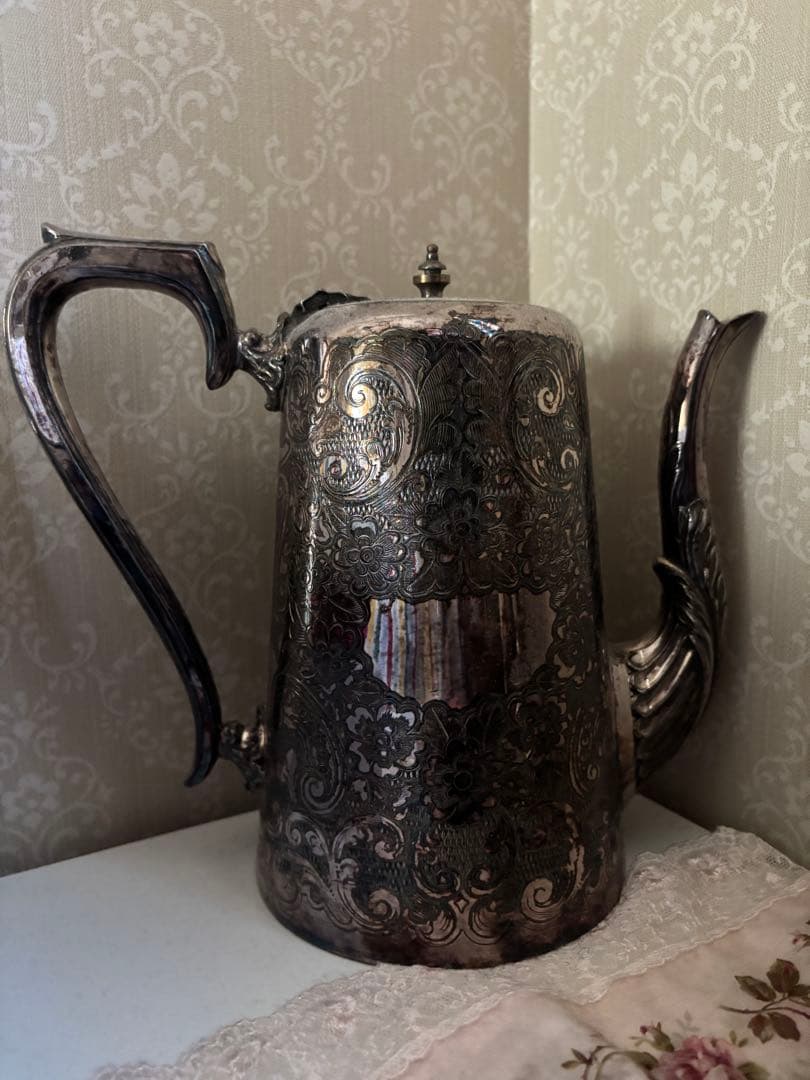 アンティーク シルバープレート　ティーポット　アンティーク　ビンテージ