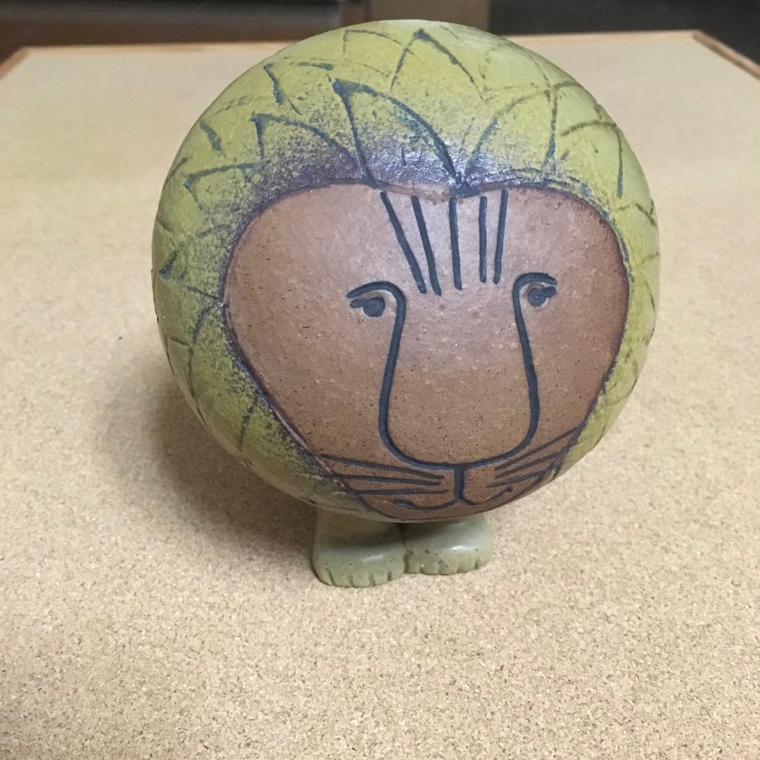 リサ　ラーソン　ライオンの顔 陶器製フィギュア