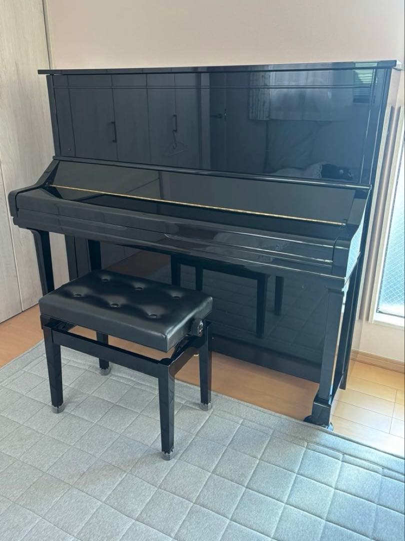 YAMAHAヤマハアップライトピアノ 黒 YU3