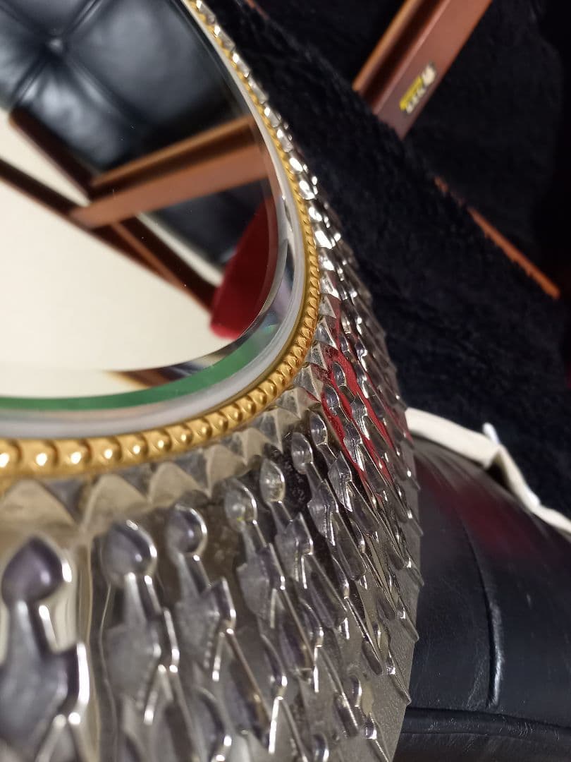 1960's　サンバースト　POLA 　ポーラ　メタル　ミラー　ノベルティ