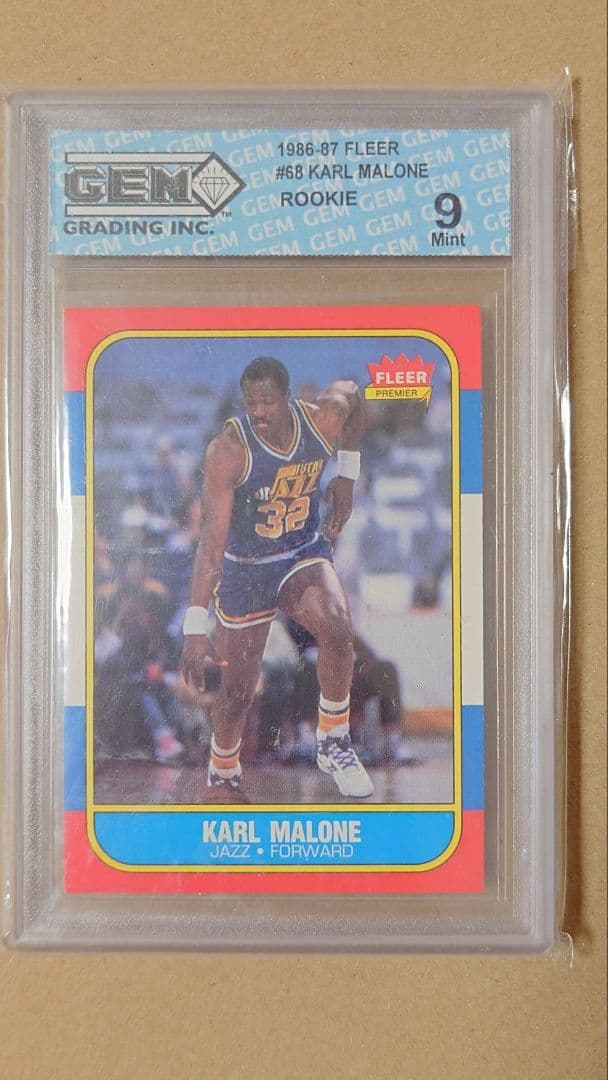 その他 fleer86 87 karl malone rc!!  mint