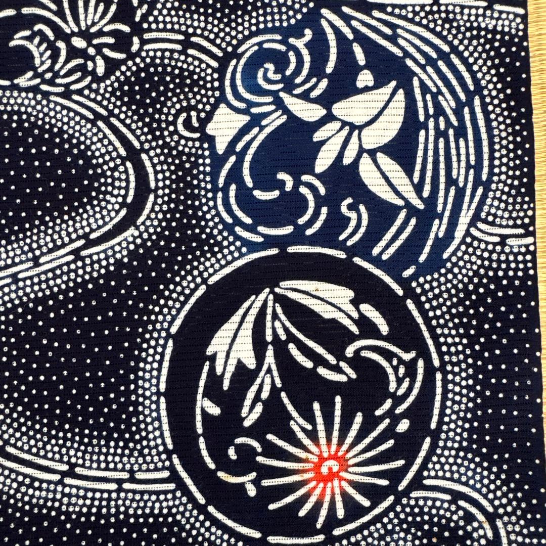 高級手芸　綿絽　本染ゆかた反物