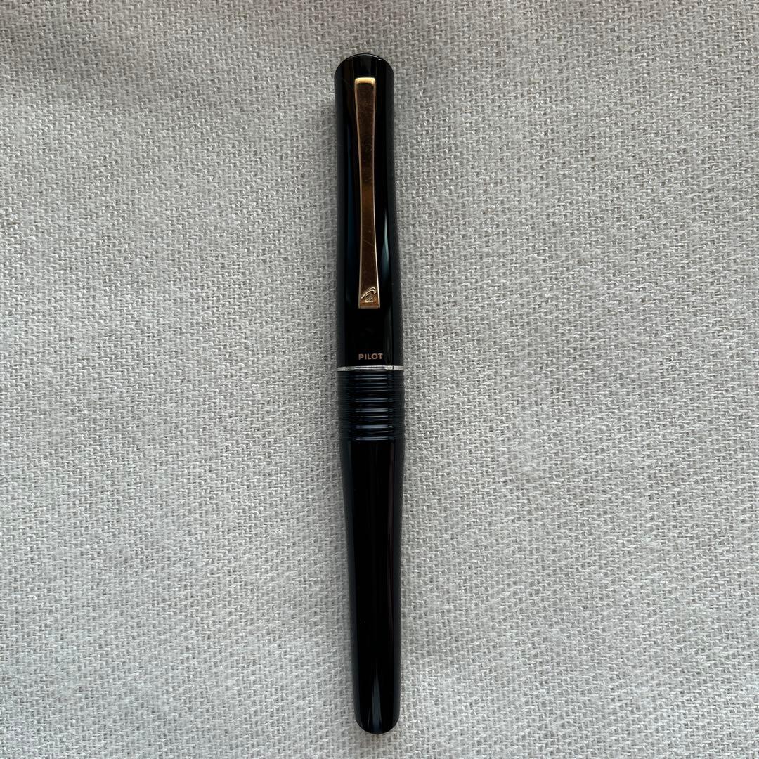パイロット万年筆　2000年代　14金 細字　バンブー　ブラック