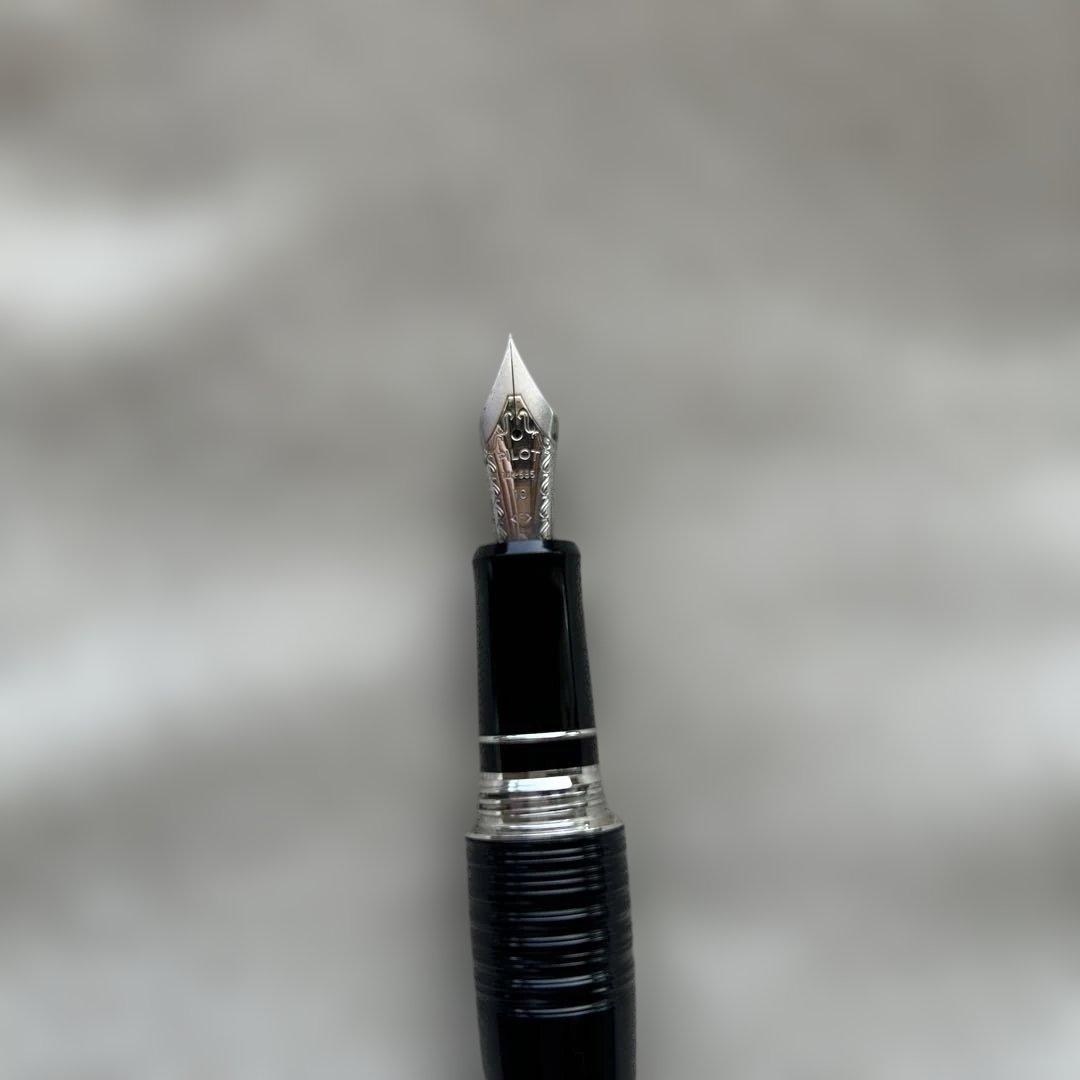 パイロット万年筆　2000年代　14金 細字　バンブー　ブラック