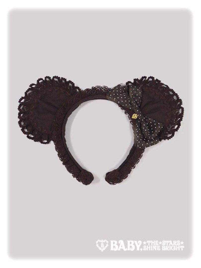 BABY くまみみカチューシャ　茶色　ブラウン