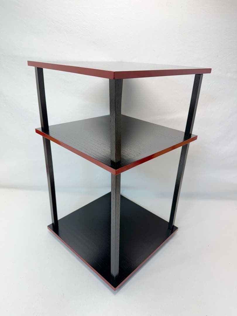 茶道具 更好棚 玄々斎好写 二重棚 爪紅 組み立式 紙箱