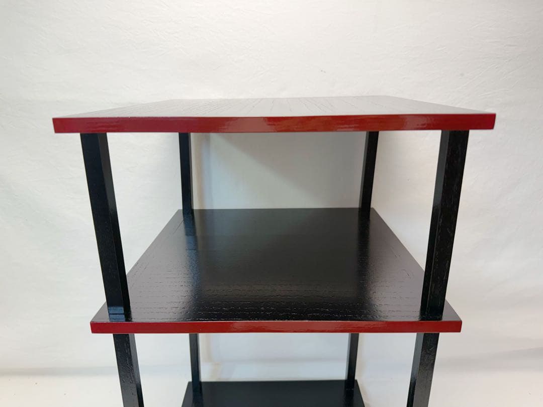 茶道具 更好棚 玄々斎好写 二重棚 爪紅 組み立式 紙箱