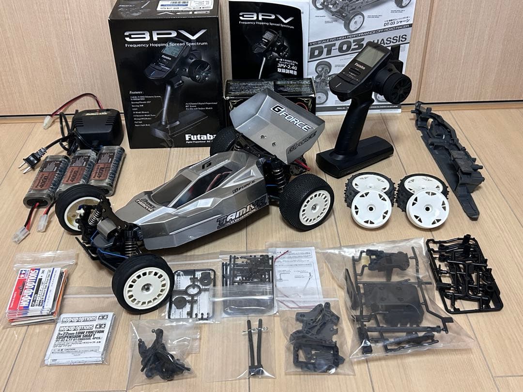 タミヤ DT-03 オプション多数 MX-4 ボディ 3PV メカ付き セット