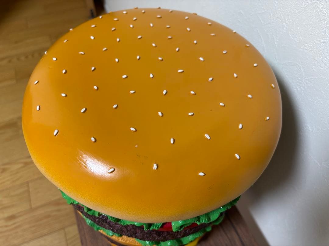 ハンバーガー　スツール　小物入れ　イースね　チェア　2点セット　アメリカン雑貨