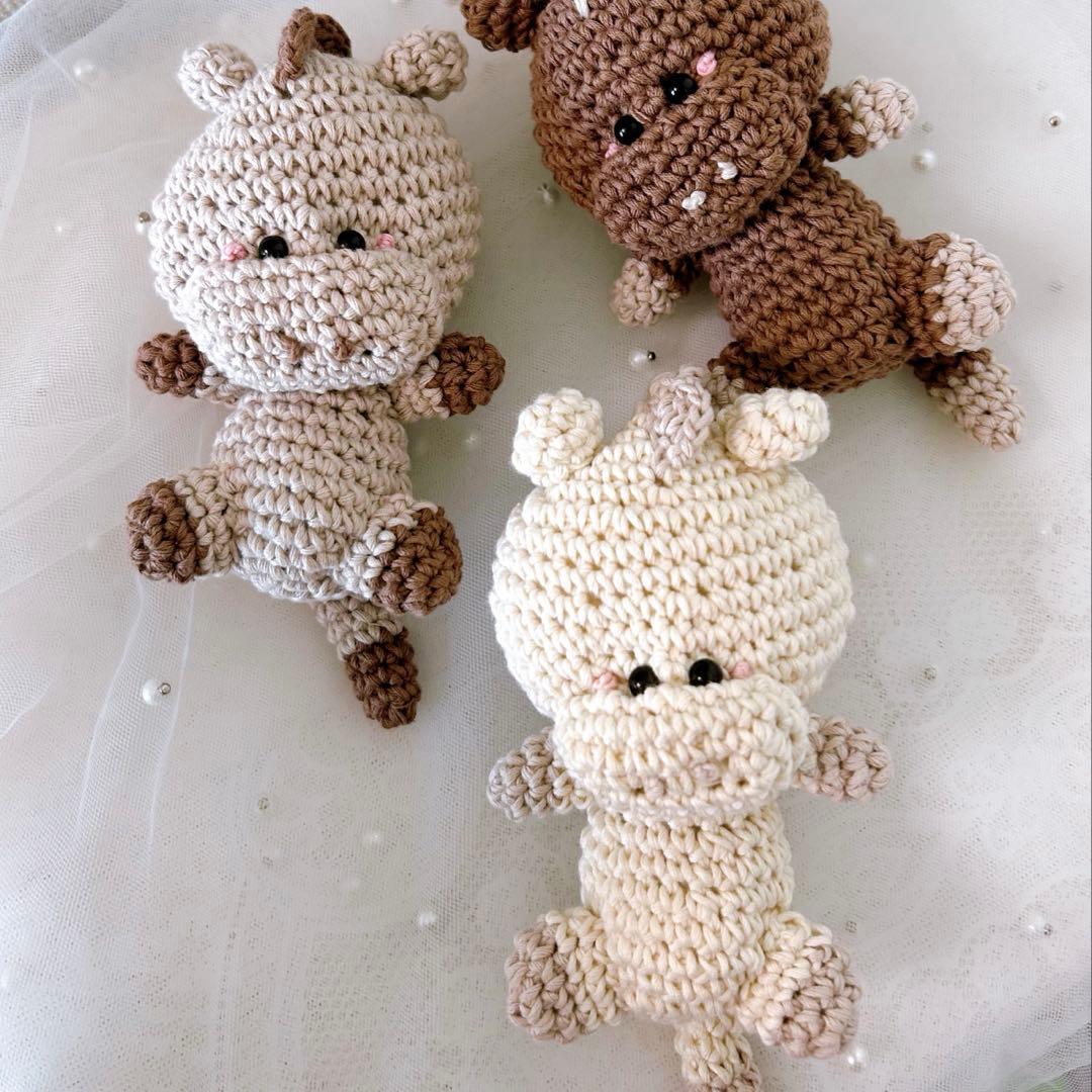 【早割価格】年賀状の素材にも♡ 2026 干支 あみぐるみ 鹿毛