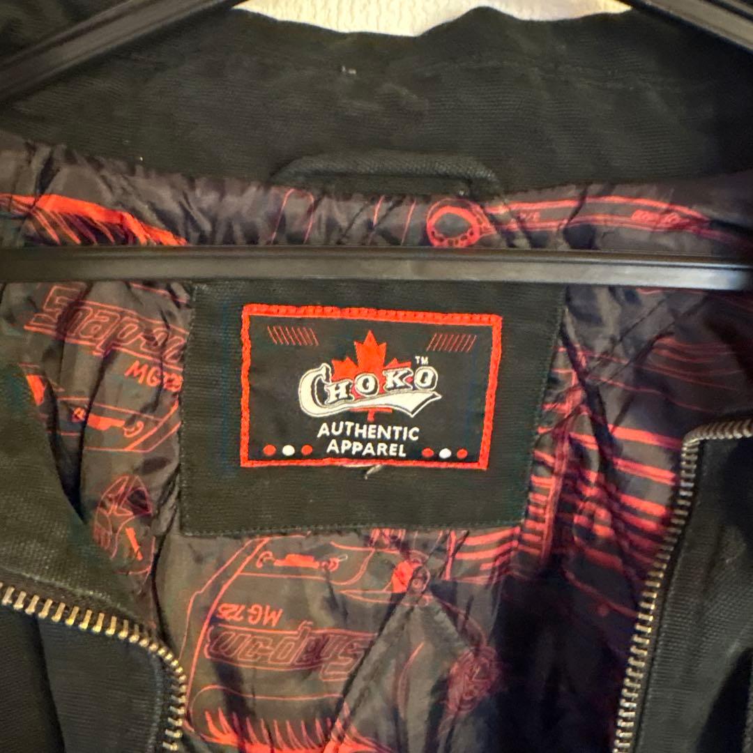 Snap-on 黒 コットンジャケット