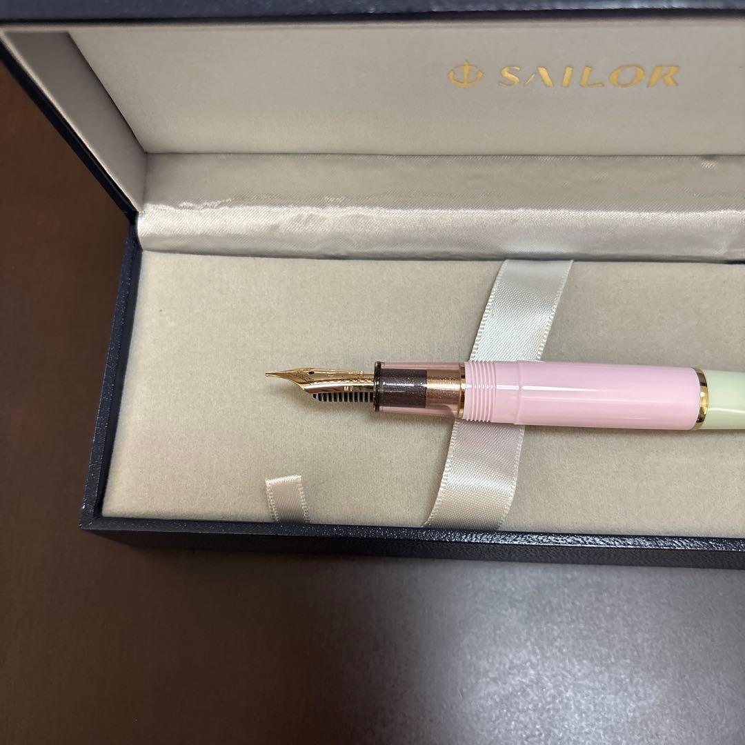 ★お値下げ 生田川サクラ セーラー万年筆　ナガサワ文具センター限定 中細字