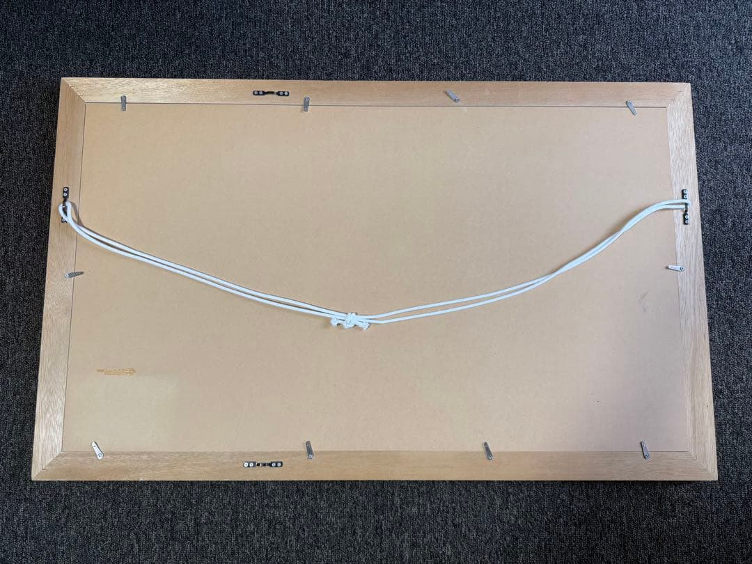 【 青の時間 】 渡辺宏 絵画 版画 修復歴等なし