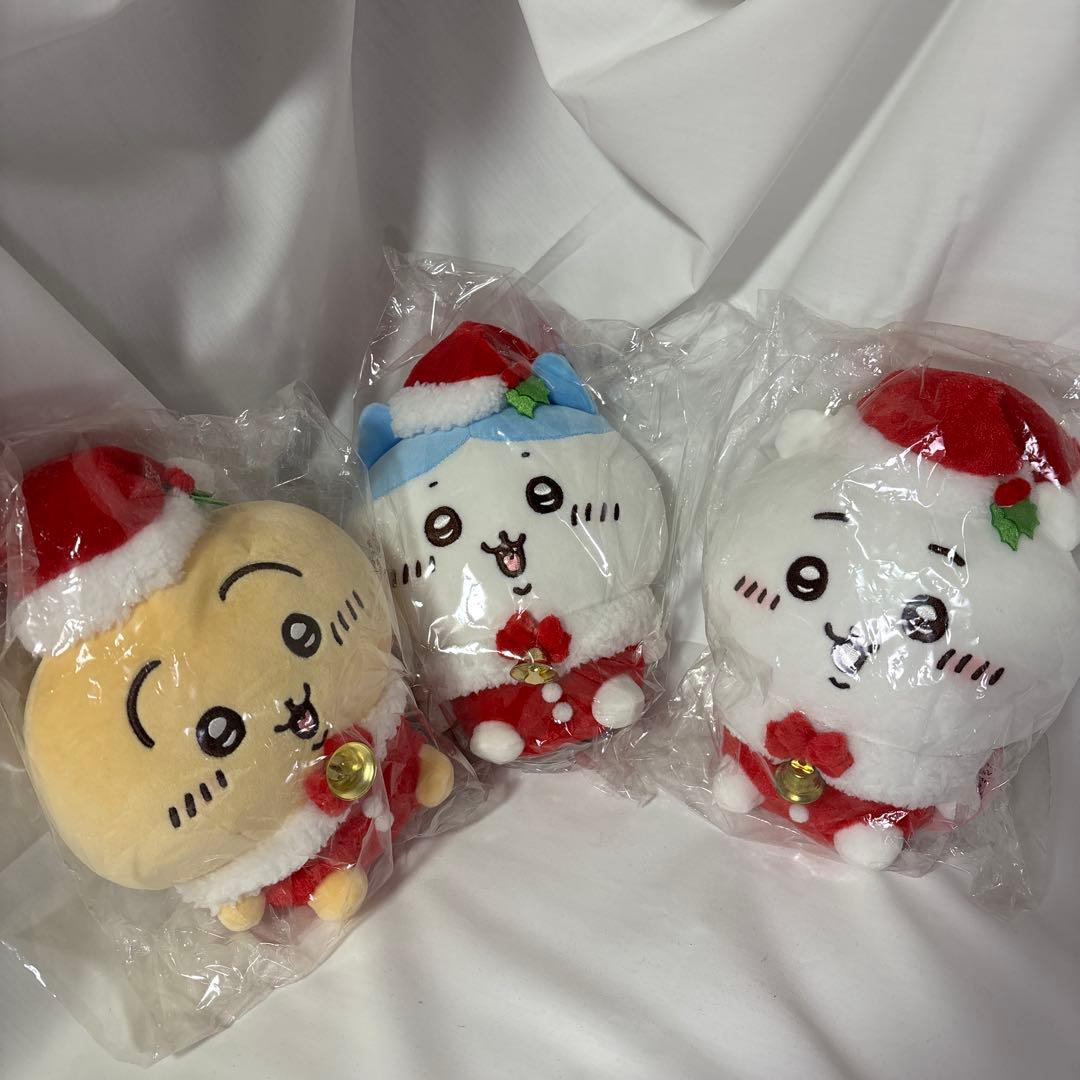 新品・正規品　ちいかわ　サンタさんだ！　ぬいぐるみ　S　クリスマス　3点セット