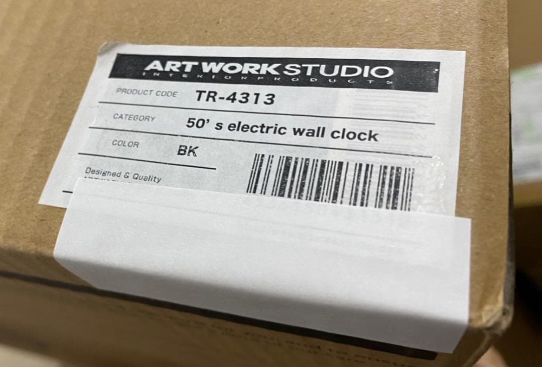 【れんくん】NEWGATE 壁掛け時計 TR-4313 BK