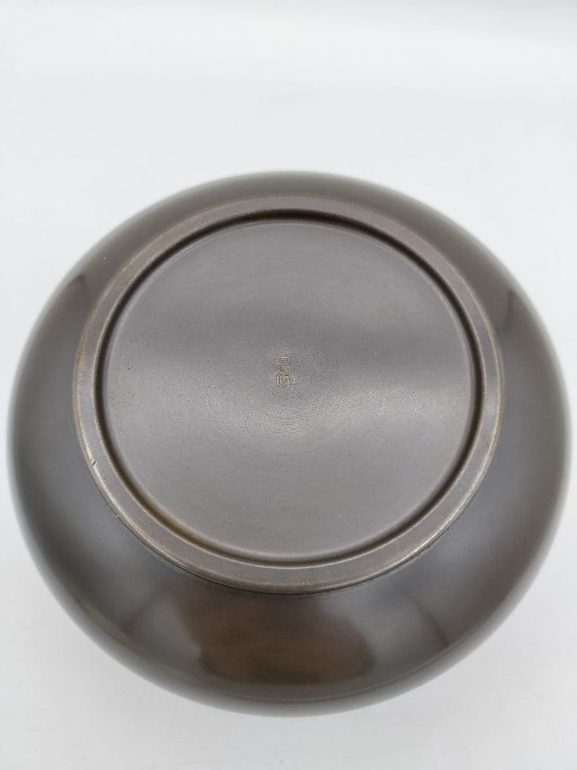 b977 建水 唐銅 えふご 般若勘渓 木箱 茶道具 古物