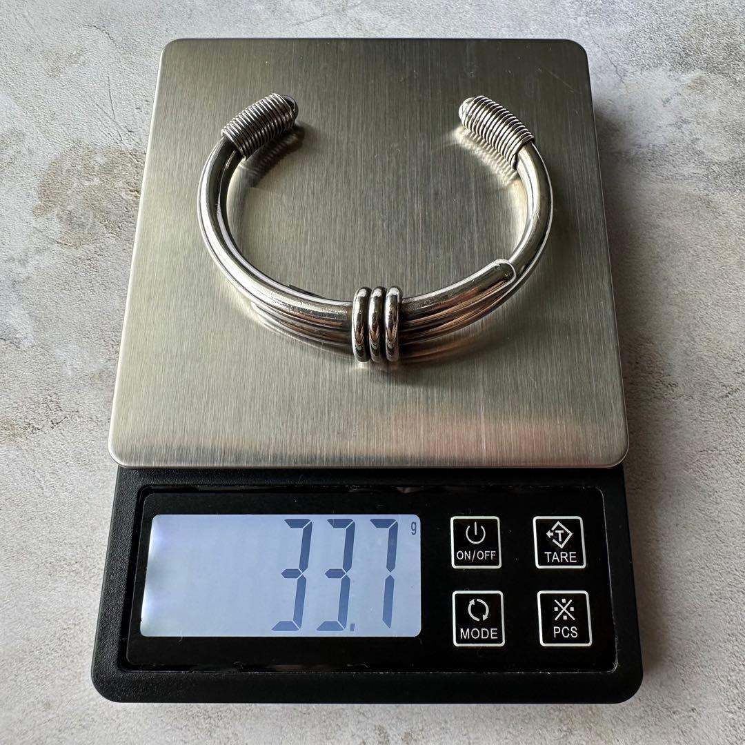 ヴィンテージ ヘビーモダニストブレスレット シルバー925 メキシコ製