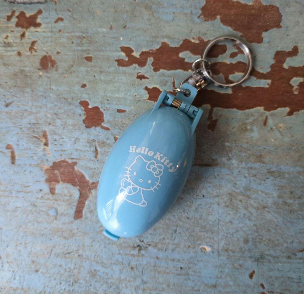 ハローキティ　ポケットクリッター　レア　水色　ライトブルー　平成レトロ